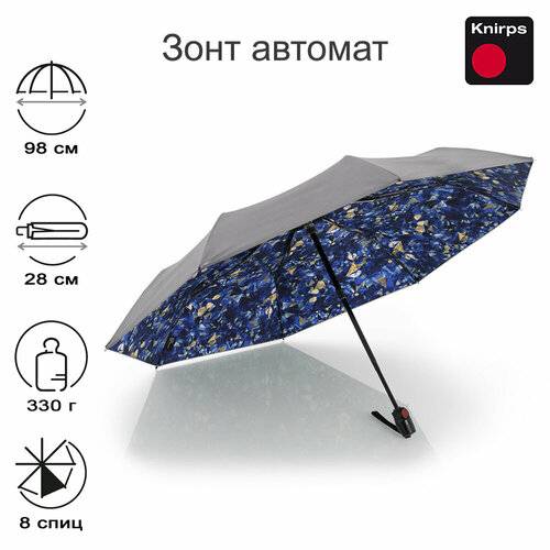 Зонт Knirps, синий, серый