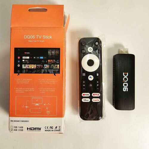 Мини-ТВ-приставка DQ06 ATV Android Allwinner H618 Quad Core Cortex A53 489000₽