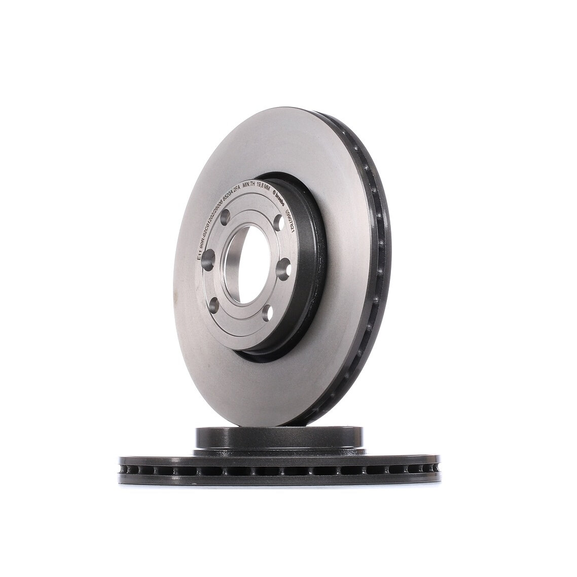 Диск тормозной вентилируемый для автомобиля Dacia Renault Mercedes Benz, BREMBO 09.9078.21 (2 шт.)