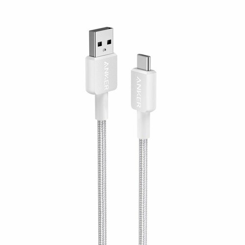 Кабель для зарядки ANKER 322 Usb-A to Usb-C 0.9m - White