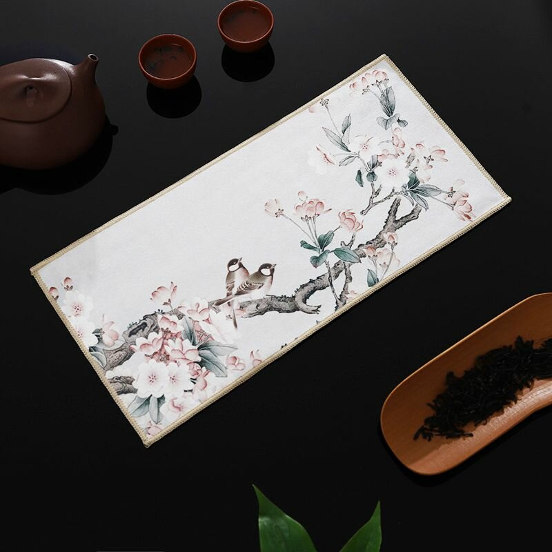 THE CHAI Салфетка для сервировки стола Замша искусственная 17x35см 1шт.
