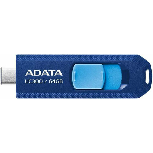 Флеш Диск A-Data 64GB Type-C UC300 ACHO-UC300-64G-RNB/BU USB3.2 синий/голубой rnb бирюзовые шорты из футера rnb