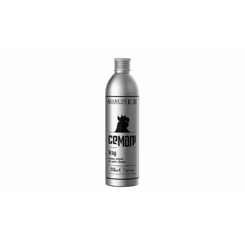 Selective Professional Cemani Anti-Yellow Shampoo Gray Шампунь для устранения желтых оттенков 250 мл несмываемый уход selective professional лосьон профилактический против выпадения волос powerizer cemani