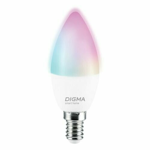 Умная лампа Digma F1 E14 RGB 5Вт 470lm Wi-Fi dlf1e14 1600₽