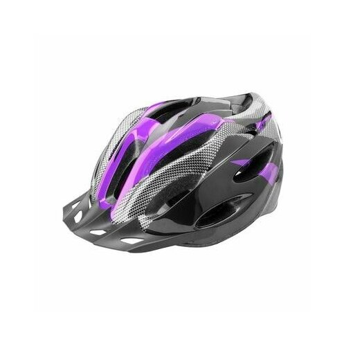 stels шлем велосипедный fsd hl021 Шлем защитный FSD-HL021 (out-mold) L (58-60 см) чёрно-пурпурный/600124