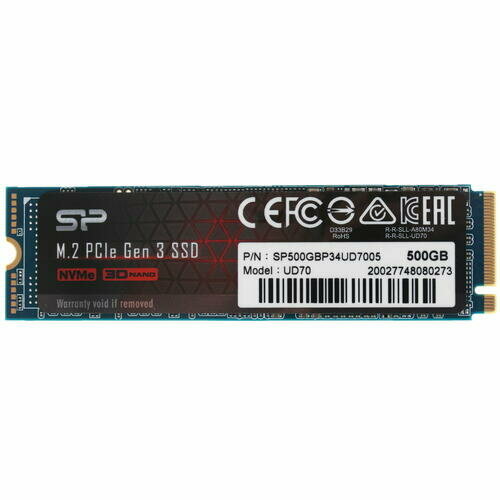 SSD накопитель SILICON POWER M-Series UD70 500ГБ, M.2 2280, PCI-E x4, NVMe - фото №17