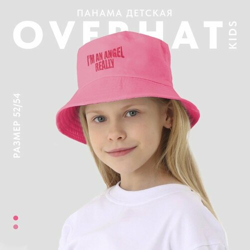 фото Панама overhat "angel", размер 54, фуксия, розовый