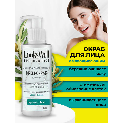 скраб для лица egia скраб мягкий очищающий face delicate refiner Отшелушивающий скраб для лица. Скраб от черных точек очищающий. Крем скраб для жирной и сухой кожи LooksWell