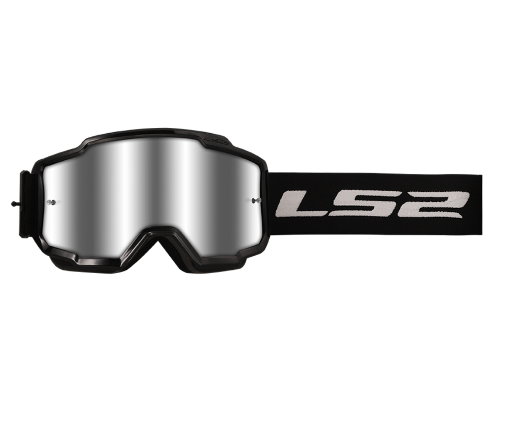 Очки кроссовые LS2 CHARGER Goggle с прозрачной линзой (черный Black with clear visor)
