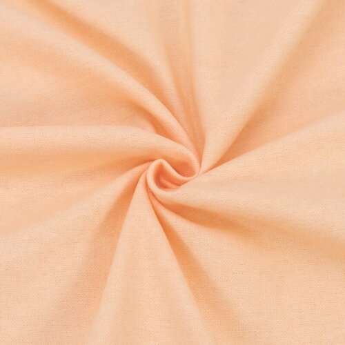 Ткань для шитья хлопок, 1 Метр ткани, Фланель 175 гр/м2, Для пеленок новорожденным, Отрез - 75х120 см, цвет персик