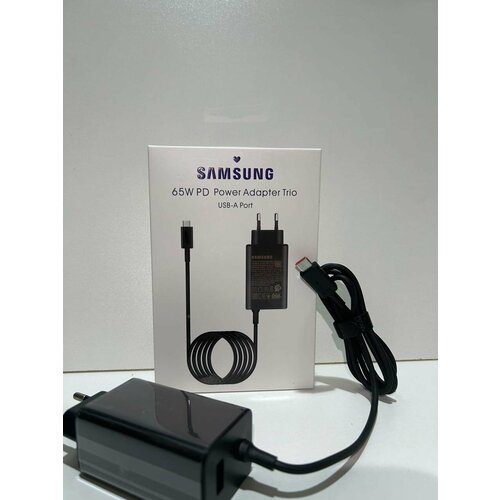 samsung 65w pd power adapter trio ep t6530 Зарядное устройство 65w Power Adapter Trio USB-A Port Type-C