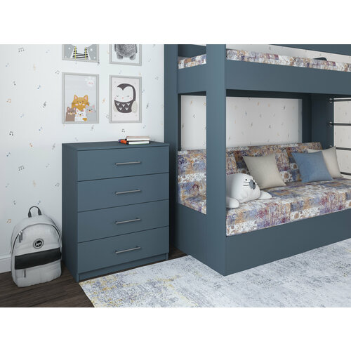 Комод с ящиками в детскую в спальню Есэндвич квадро Лаворо 70x43х89 см Маренго 11890₽