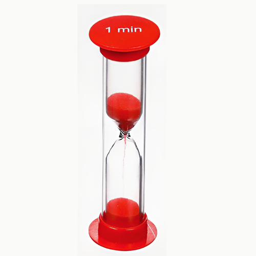 Песочные часы на 1 минуту классика цвет красный 173₽