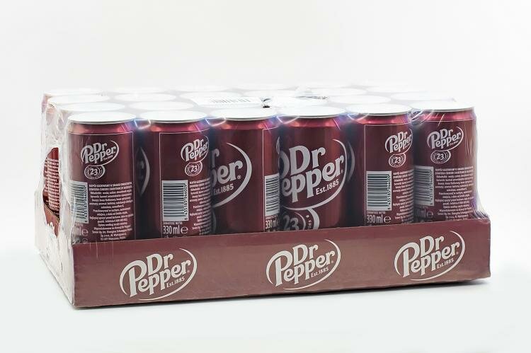 Напиток безалкогольный газированный Dr.Pepper 330 мл ж/б Упаковка 24 шт — фото 1