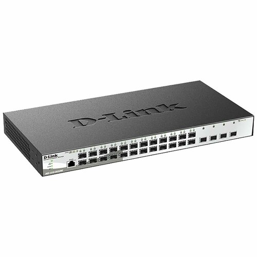 D-Link Коммутатор D-Link DGS-1210-28XS/ME/B2A Управляемый L2 коммутатор с 24 портами 100/1000Base-X SFP и 4 портами 10GBase-X SFP+ DGS-1210-28XS/ME/B2A