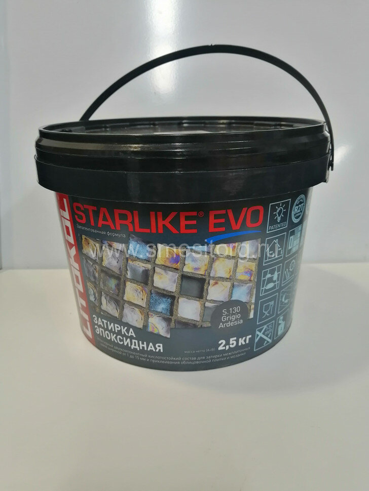 Litokol Starlike EVO S.130 (GRIGIO ARDESIA) эпоксидная затирка 25 кг