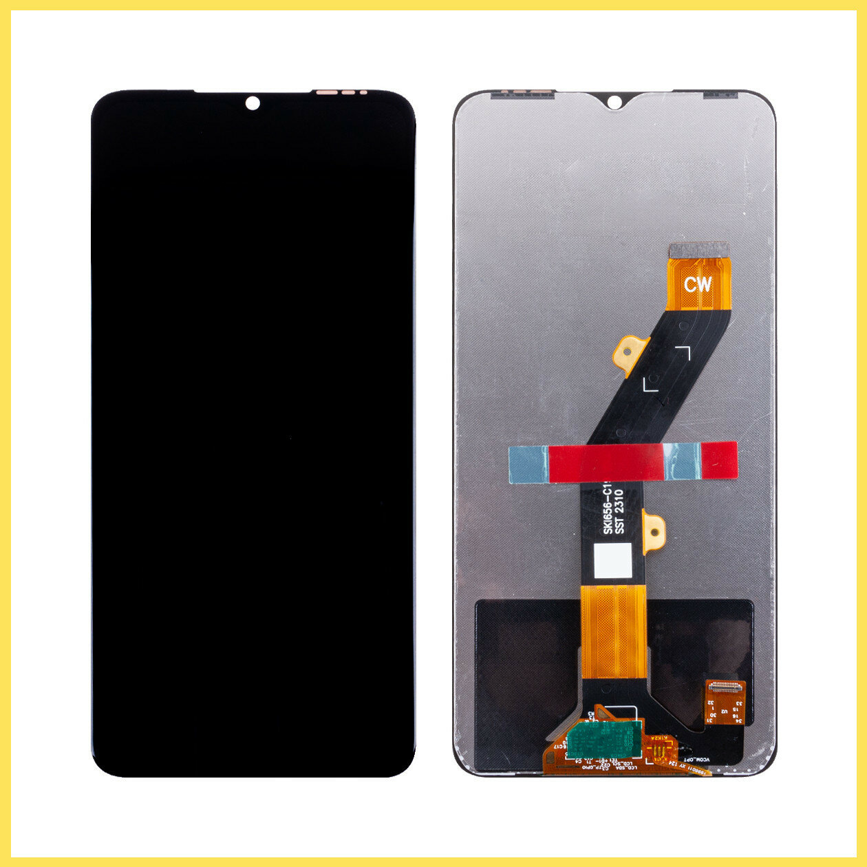 Дисплей (экран) для Infinix Hot 30i в сборе с тачскрином (X669D) Черный - Premium