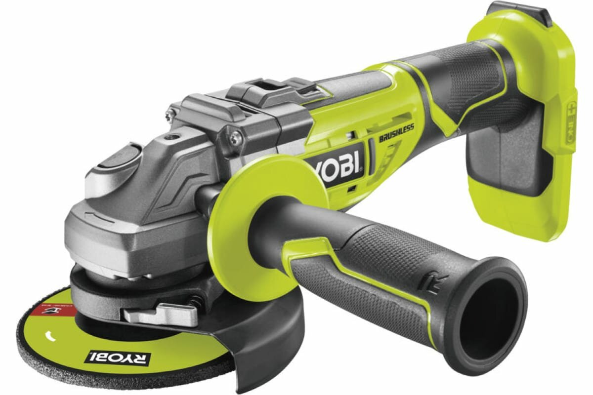 Углошлифмашина бесщеточная Ryobi ONE+ R18AG7-0 без аккумулятора в комплекте 5133002852