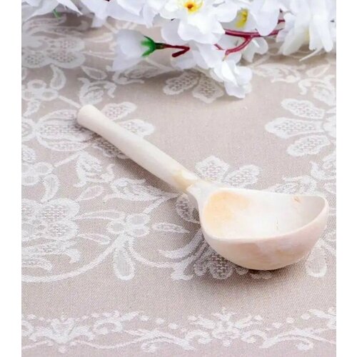 Ложка столовая деревянная (полубаская) без росписи