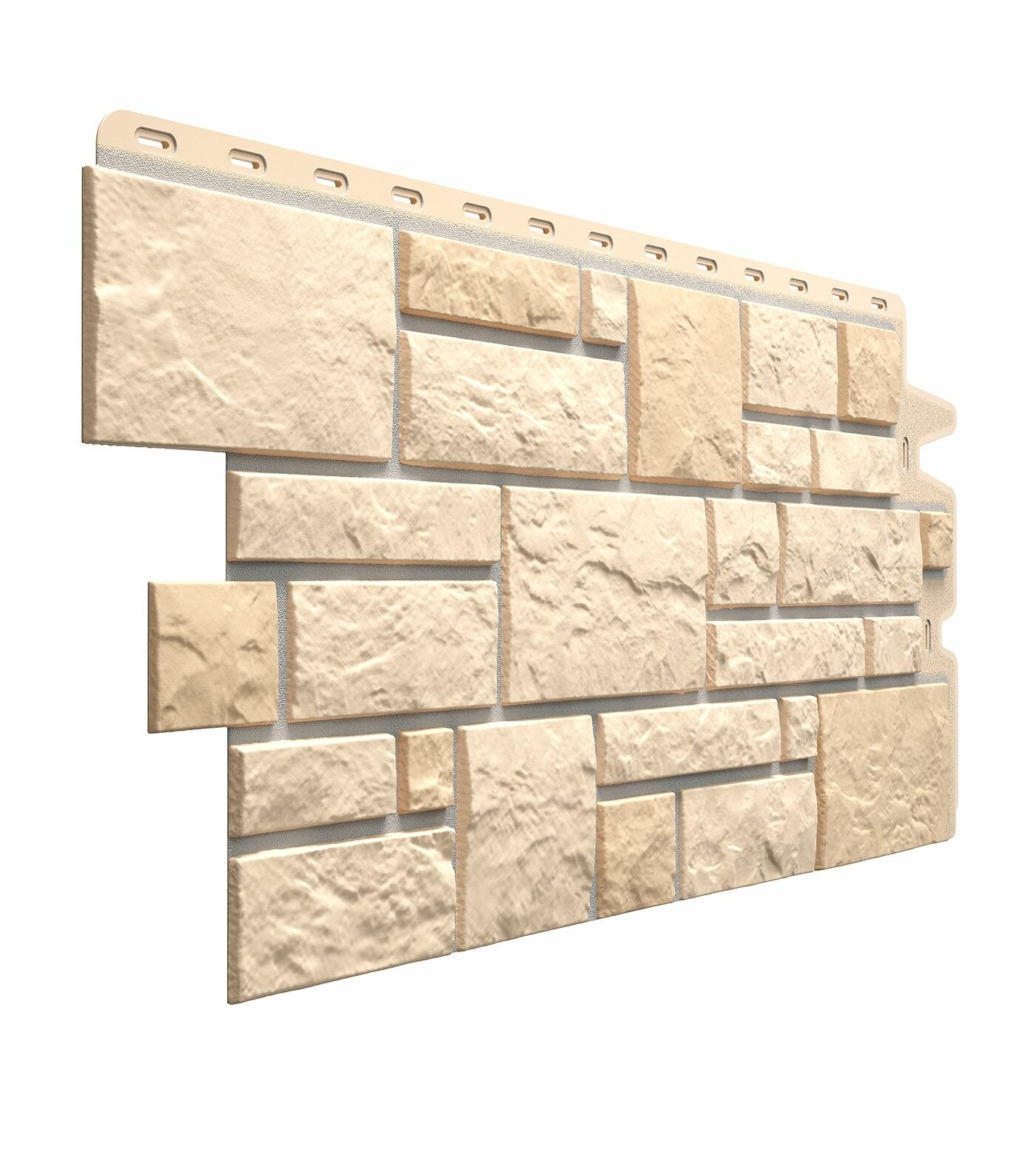 Фасадная панель из ПВХ Docke Premium, BURG (Каменная кладка), Пшеничный