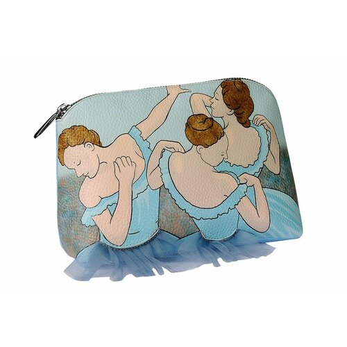Косметичка Razgulyaev & Blagonravova, 7х15х24 см, голубой printio сумка с полной запечаткой голубые танцовщицы эдгар дега
