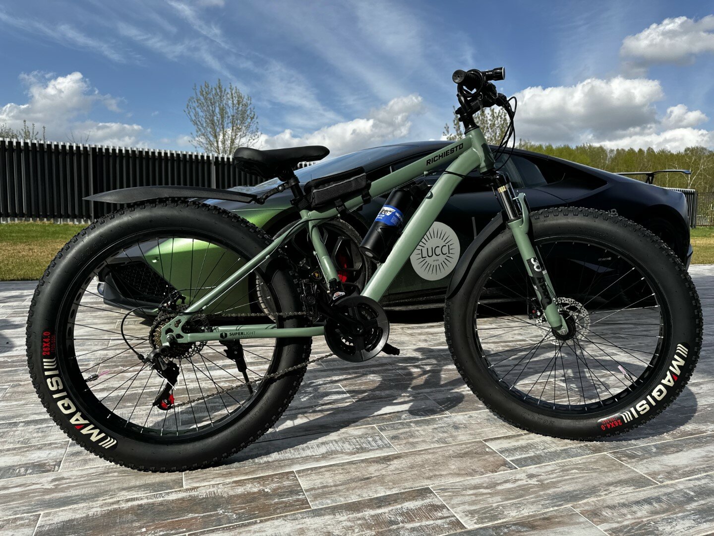 фото Велосипед Фэтбайк SPR Richiesto 24" Горный Спортивный Взрослый Подростковый, зеленый