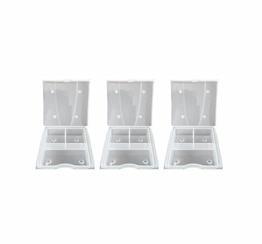 Органайзер для мелочей с ячейками 90 х 88 х 20 мм 3 отделения 20275 3 шт