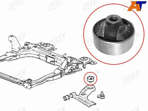 Сайлентблок FR рычага задний CHEVROLET AVEO 11-/COBALT 13-19/RAVON R4 16-