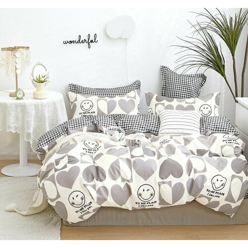 Комплект постельного белья евро сатин 100 хлопок 2 наволочки 5600₽