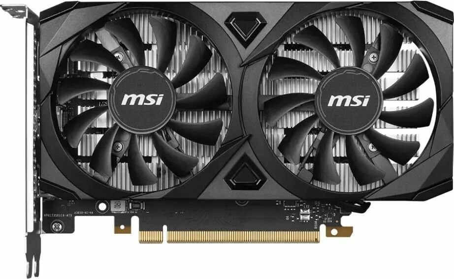 Видеокарта MSI NVIDIA GeForce RTX 3050 RTX 3050 VENTUS 2X 6G OC 6ГБ Ventus 2X, GDDR6, OC, Ret