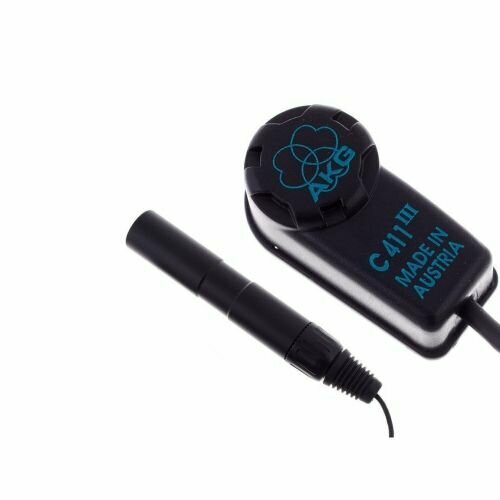 AKG C411PP - Микрофон для струнных инструментов, к поверхности крепится на жидкой резине, разъём XLR серебристый
