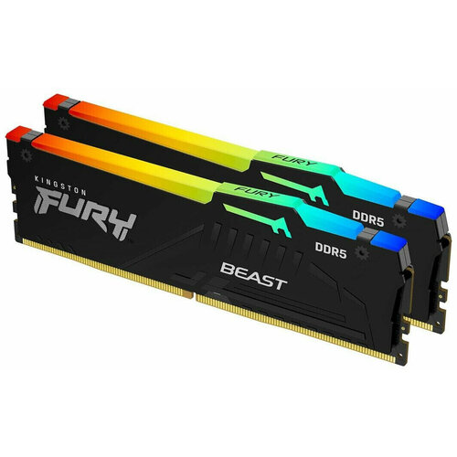 Память оперативная 16GB Kingston FURY Beast RGB 6000MTs DDR5 CL40 DIMM Kit of 2 KF560C40BBAK2-16 1049000₽