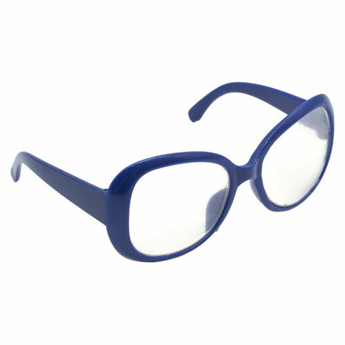 Кукольные очки совушка Со стеклом, пластик, 8,5 см, синие, 26504