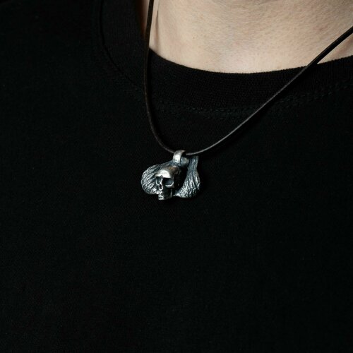 Подвеска, серебро, 925 проба, чернение, размер 2.2 см.