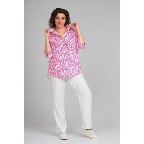 Комплект одежды , размер 60, розовый, белый комплект одежды ivcapriz размер 60 белый розовый