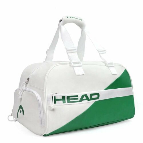 Сумка спортивная HEAD Proplayer Sport Bag White/Green, 27.5х30х50 см, белый сумка спортивная head белый