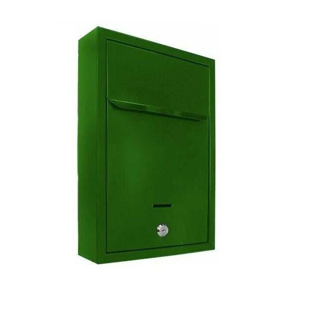 Ящик почтовый Альфа Люкс зеленый RAL 6029 с замком Миасс 370х265х85