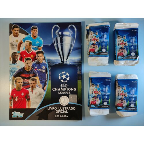 Альбом+50 пакетиков наклейки TOPPS Лига Чемпионов 2015-2016