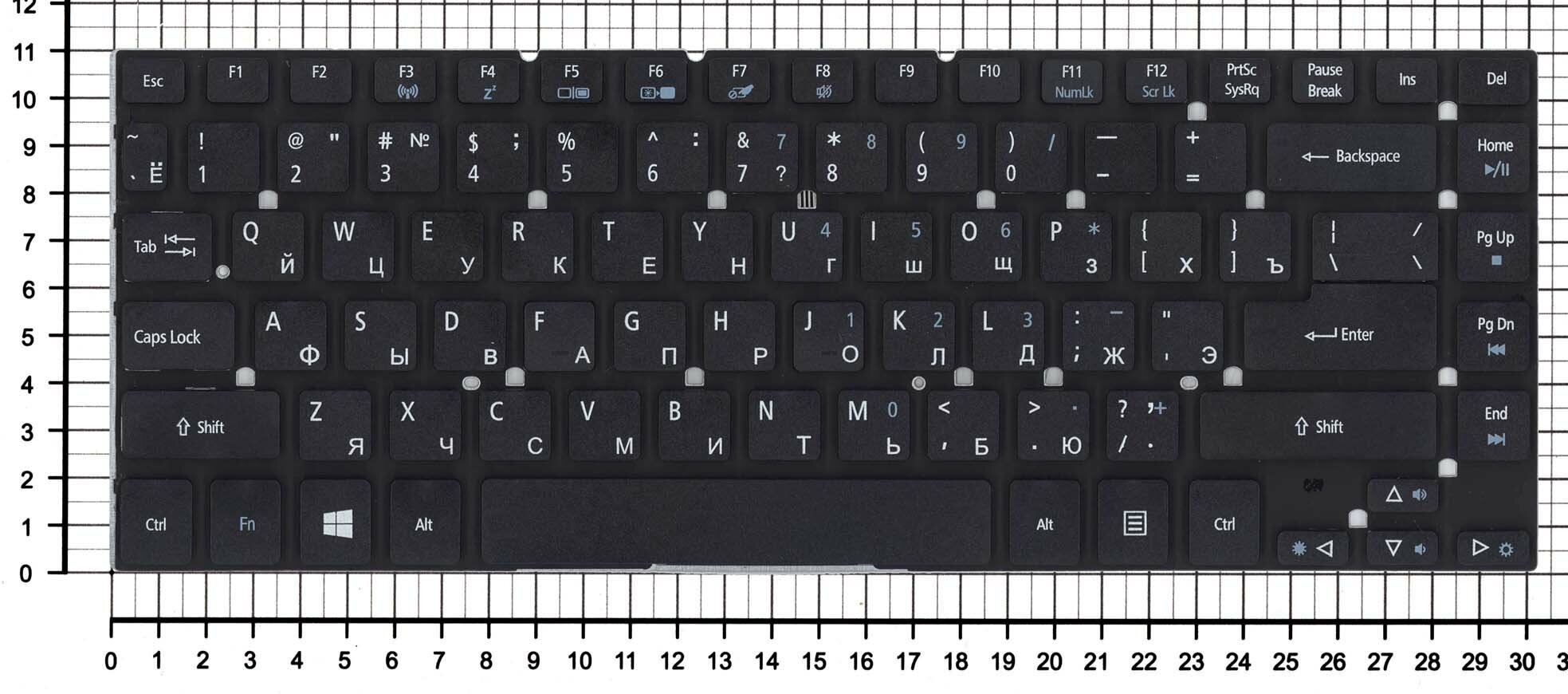 Клавиатура для ноутбука ACER 60. Y4UN2.010