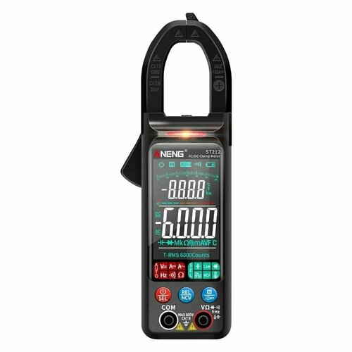 Токовые клещи Aneng ST212, AC/DC 400A, 2*AAA aneng st212 dc ac current digital clamp meter 6000 counts 400a amp multimeter large color screen voltage tester car hz ncv ohm