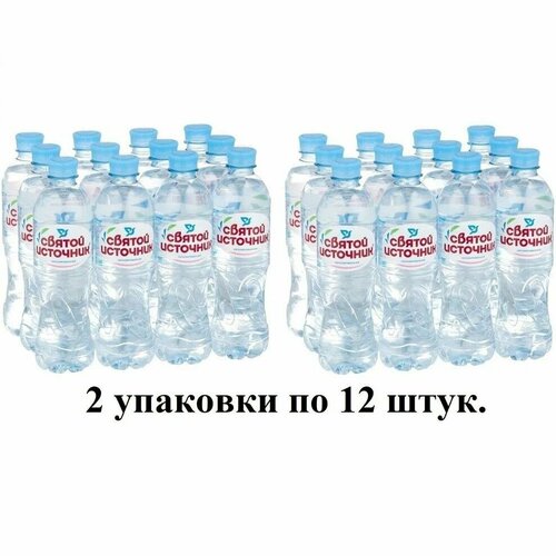 Святой источник 0,5л*24 шт, негазированная вода