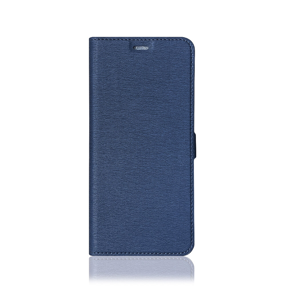 Чехол для Poco M4 Pro 5G, синий, черный DF poFlip-05 (blue)