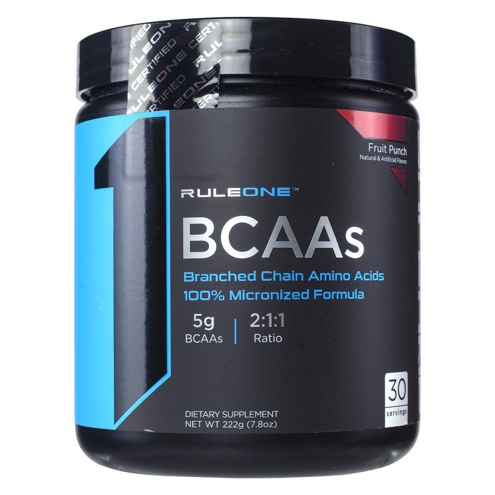 BCAAs, 213-222 г / 30 порций, Fruit Punch / Фруктовый Пунш, 222 г