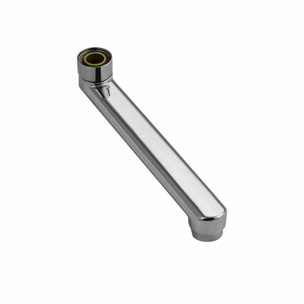 фото Излив для смесителя санакс 00025 хром в ванную литой 20 см плоский