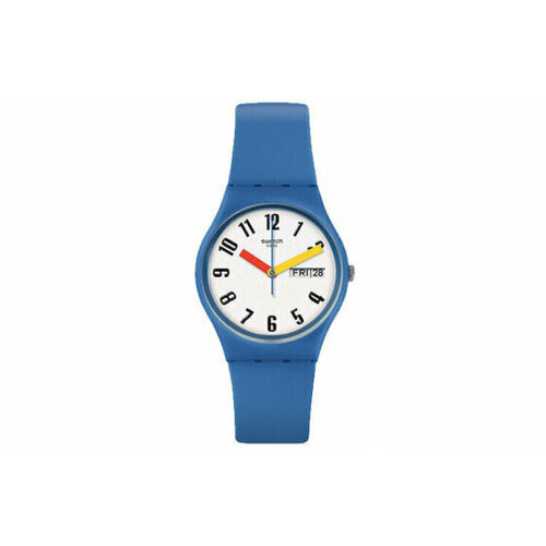 Наручные часы swatch, синий наручные часы swatch so28b105