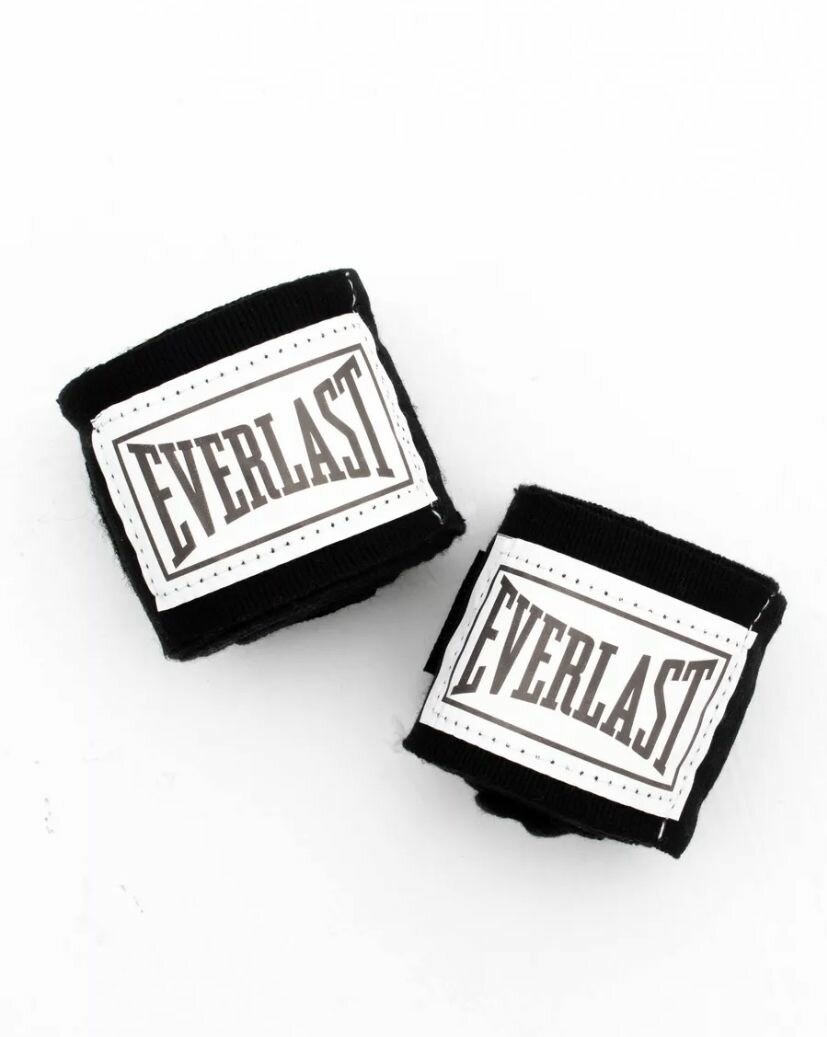 Everlast боксёрские бинты /3.5 метра / чёрные