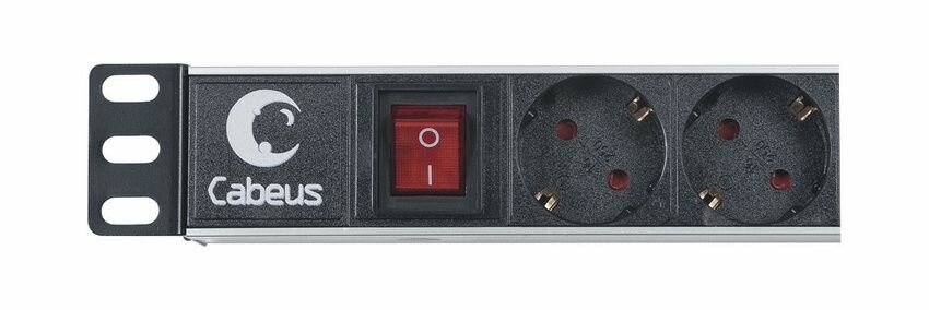 Блок розеток Cabeus PDU-8P 8шт, 1U, 19"