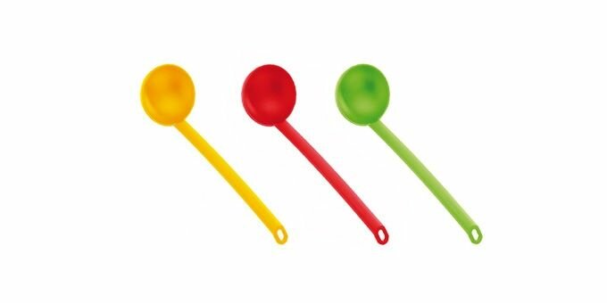 Ложка поварёшка разливная Tescoma SPACE TONE, длина 32 см, пластик — фото 1