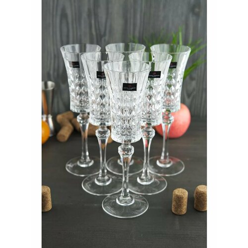 Набор фужеров для шампанского 150 мл 6 шт Lady Diamond