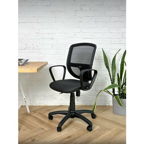 BETTA Бетта C-38 OH-5 Кресло компьютерное офисное ткань темно-серая сетка черная 8290₽